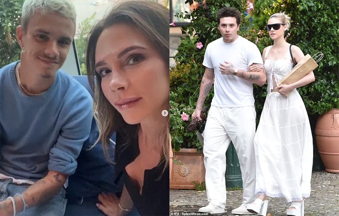 Romeo Beckham là người hòa giải cho mẹ và chị dâu
