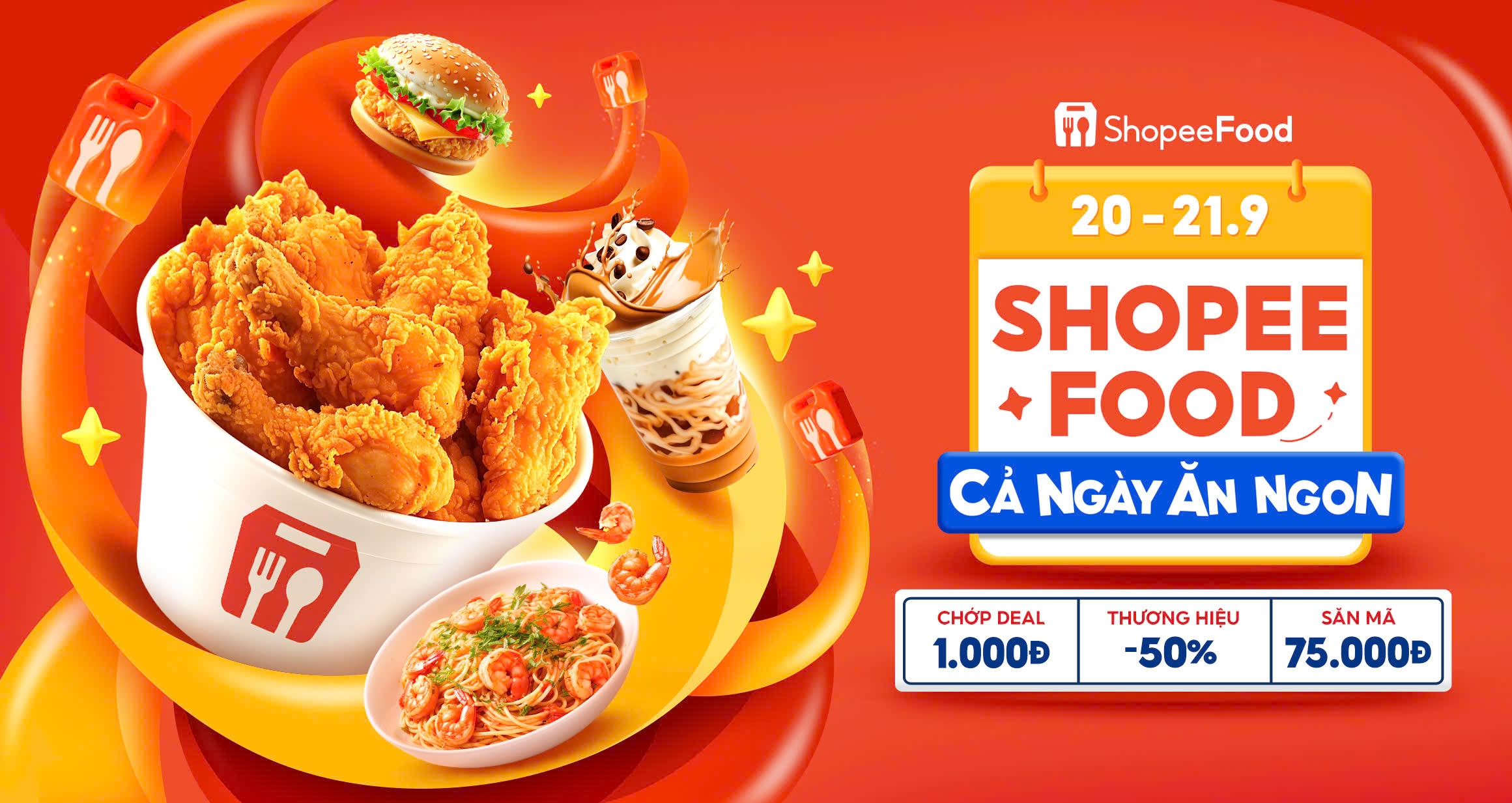 Ngày hội ShopeeFood trở lại với sức nóng nhân đôi từ bộ đôi anh tài Kay Trần - Bùi Công Nam.